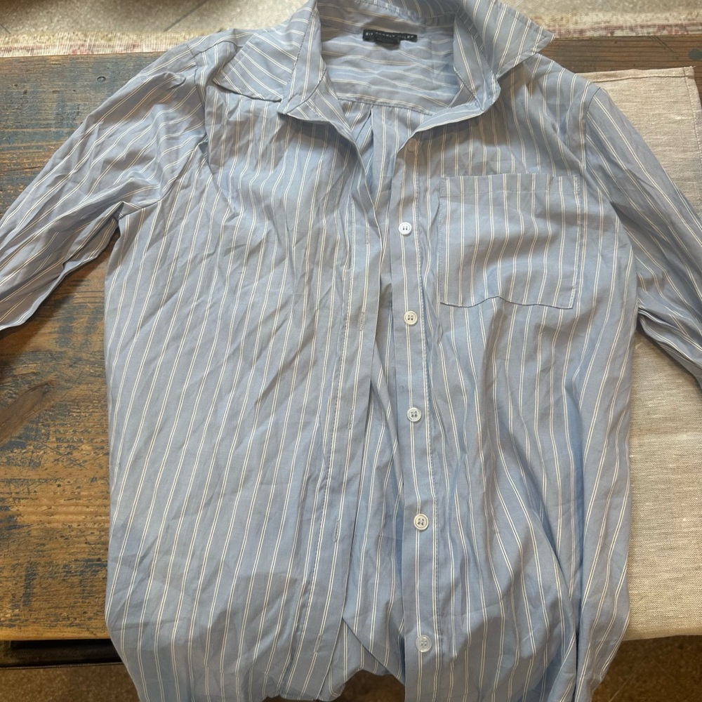 Target Blue and White Striped Pajamas Set